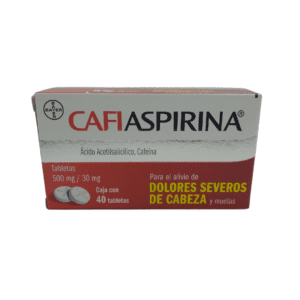 Cafiaspirina (Acetilsalicílico/Cafeina) Comp 500/30 Mg C/40 Bayer