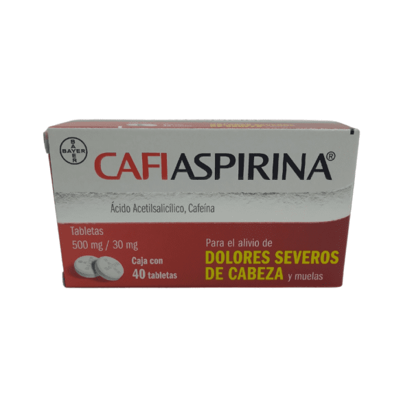 Cafiaspirina (Acetilsalicílico/Cafeina) Comp 500/30 Mg C/40 Bayer