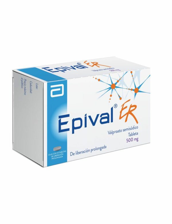 Epival ER (Valproato Semisodico) Tab Lib Prol 500 Mg C/30 Abbott