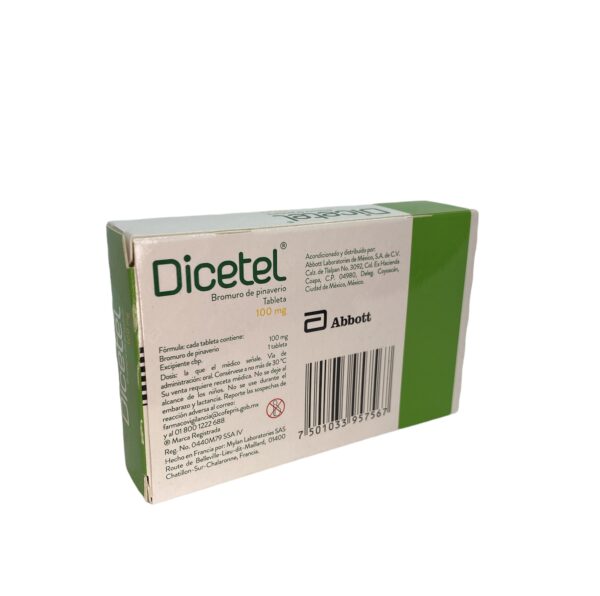 Dicetel (Bromuro De Pinaverio) Tab 100 Mg C/14 Abbott - Imagen 2