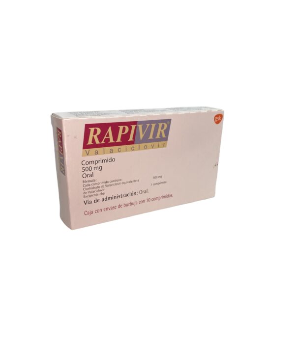 Rapivir (Valaciclorvir) Comp 500 Mg C/10 Gsk