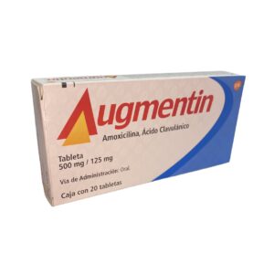 Augmentin (Amoxicilina/Ac. Clavulanico) Tab 500/125 Mg C/20 Gsk