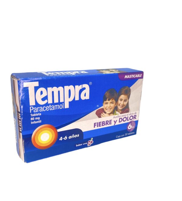 Tempra Infantil (Paracetamol) Tab Mast 80 Mg C/30 Bristol