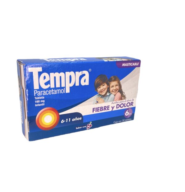 Tempra Infantil (Paracetamol) Tab Mast 160 Mg C/30 Bristol