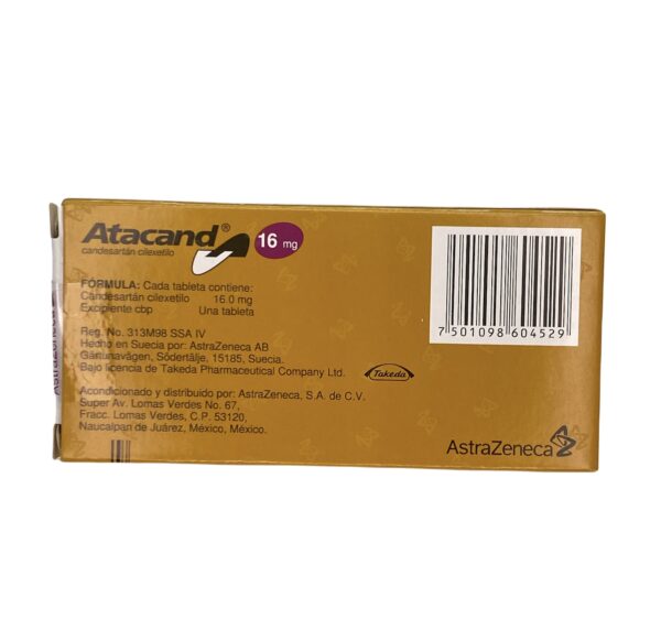 Atacand (Candesartan) Tab 16 Mg C/28 Astrazeneca - Imagen 2
