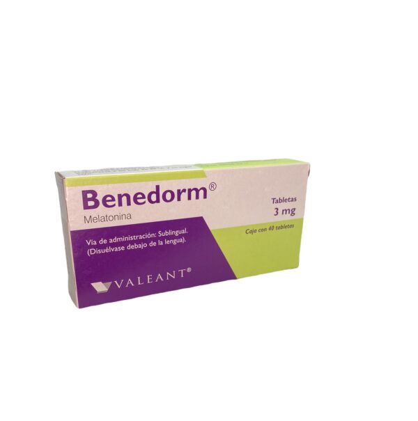 Benedorm (Melatonina) Tab Sublingual 3 Mg C/40 Valeant