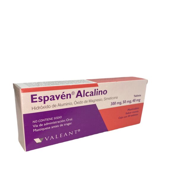 Espaven Alcalino (Aluminio/Magnesio/Dimeticona) Tab Mast C/50 Valeant