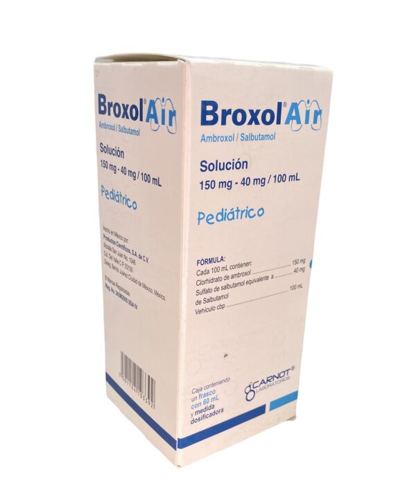 Broxol Air Ped (Ambroxol/Salbutamol) Sol 150/40 Mg C/60 Ml Carnot