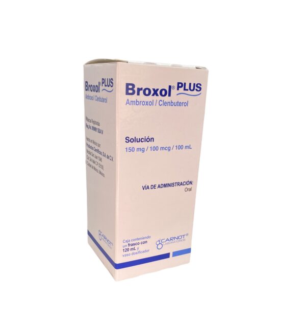 Broxol Plus (Ambroxol/Clenbuterol) Sol 150 Mg/100 Mcg C/120 Ml Carnot