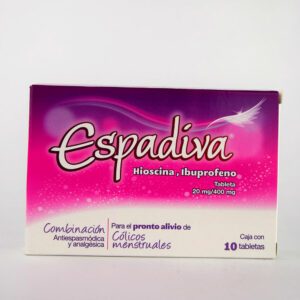 Espadiva (Ibuprofeno/Butilhioscina) Tab 400/20 Mg C/10 Apotex