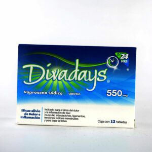 Divadays (Naproxeno Sodico) Tab 550 Mg C/12 Apotex