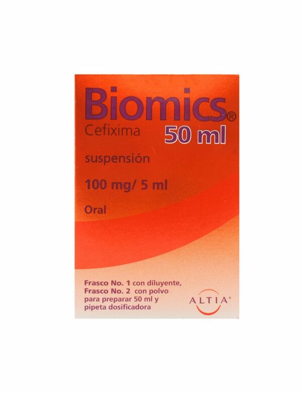 Biomics (Cefixima ) Susp 100 Mg/5 Ml C/50 ML Altia