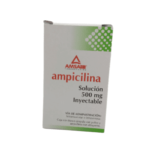 Ampicilina sol iny 500 C/1 Mg/2 Ml Amsa