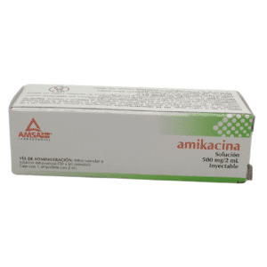 Amikacina sol iny 500 Mg/ 2 Ml C/1 Amp Amsa