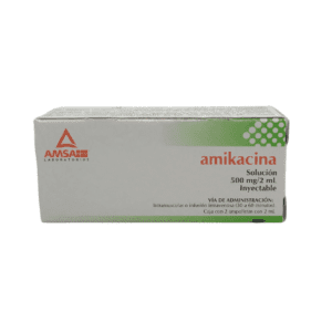Amikacina sol iny 500 MG/2 Ml C/2 Amp Amsa