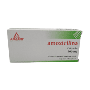 Amoxicilina cap 500 Mg C/12 Amsa