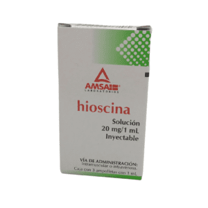 Hioscina sol iny 20 mg 1 ml C/3 amp Amsa