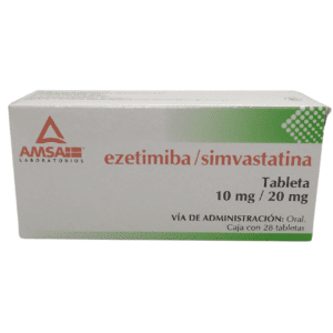 Ezetimiba/simbastatina 10 mg 20 mg  C/28 Amsa