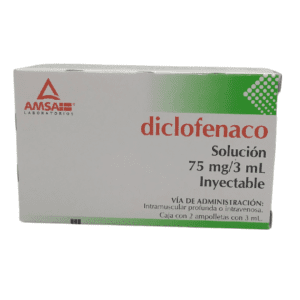 Diclofenaco sol iny 75 mg 3 ml C/2 amp Amsa