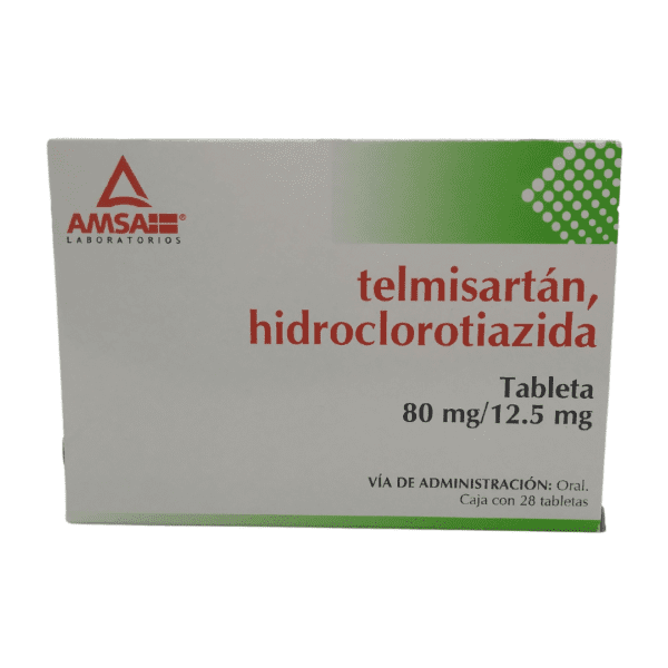 telmisartán/hidroclorotiazida tab 80/12 5mg C/28 Amsa