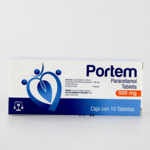 Portem (Paracetamol) Tab 500 Mg C/10 Bruluart