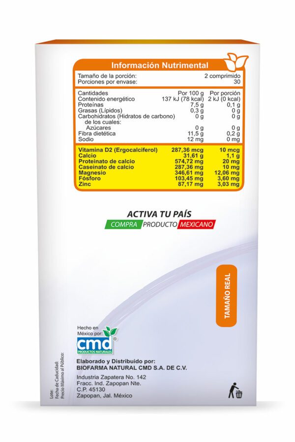 Denfor 600 Calcio + Magnesio + Vitamina D2 - Imagen 2