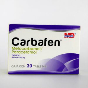 Carbafen (Metocarbamol/Paracetamol) Tab 400/350 Mg C/30 Liferpal