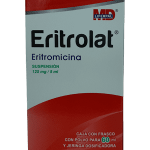 Eritrolat (Eritromicina) Susp 125 Mg/5 Ml P/60 Ml Liferpal