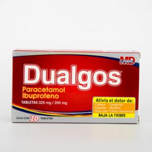Dualgos (Paracetamol/Ibuprofeno) Tab 325/200 Mg C/20 Liferpal