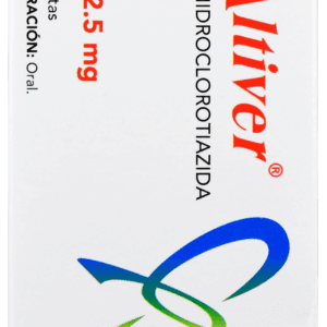 Co-Altiver (Captopril/Hidroclorotiazida) Tab 25/12.5 Mg C/15 Maver