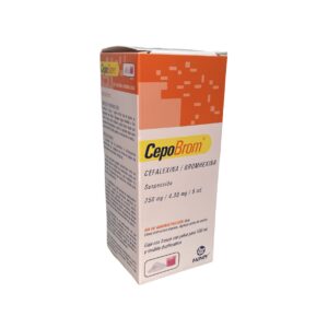 Cepobrom (Cefalexina/Bromhexina) Susp 250/4.39 Mg/5 Ml P/100 Ml Maver