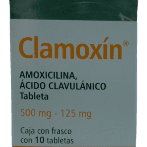 Clamoxin (Amoxicilina/Clavul?nico) Tab 500/125 Mg C/10 Maver