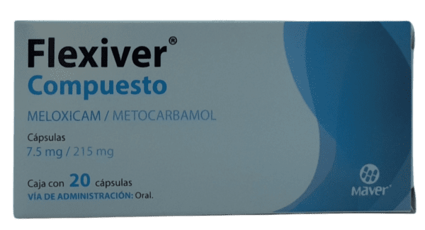 Flexiver Comp (Metocarbamol/Meloxicam) Cap 215/7.5 Mg C/20 Maver
