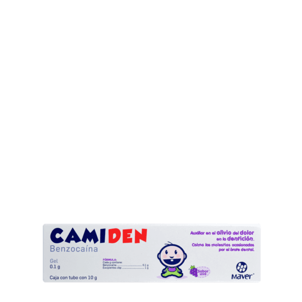 Camiden (Benzocaina) Gel 0.1 G Tubo C/10 G Maver