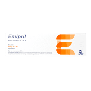 Emipril (Enoxaparina Sodica) Sol Iny 60 Mg/0.6 Ml C/ 2 Jeringas Maver
