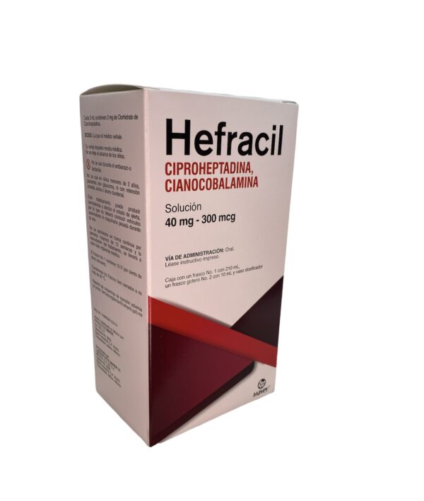Hefracil (Ciproheptadina/Cianocobalamina) Sol 40 Mg/300 Mcg C/210 Ml Maver