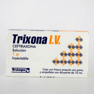 Trixona I.V. (Ceftriaxona) Sol Iny Fco Amp 1 G Amp Dil 10 Ml Bruluagsa