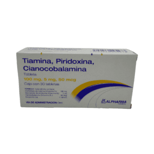 Tiamina/Piridoxina/Cianocobalamina Tab 100/50 Mg/50 MCG C/30 Alpharma