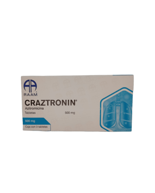 Craztronin (Azitromicina) Tab 500 Mg C/3 Raam
