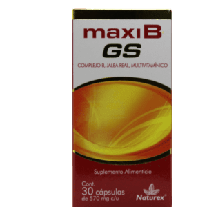 Maxi B Gs (Complejo B/Jalea Real/Multivitaminico) Cap 570 Mg C/30 Naturex