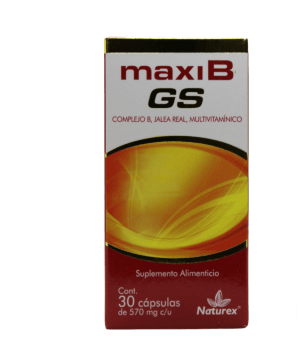 Maxi B Gs (Complejo B/Jalea Real/Multivitaminico) Cap 570 Mg C/30 Naturex