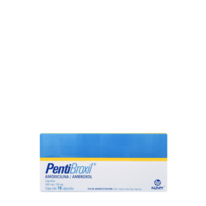 Pentibroxil (Amoxicilina/Ambroxol) Cap 500/30 Mg C/16 Maver