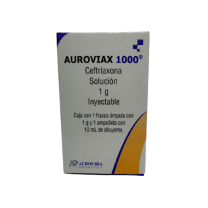 Auroviax 1000 (Ceftriaxona) Sol Iny I.V. Fco Amp 1 G Amp Dil 10 Ml Aurovida