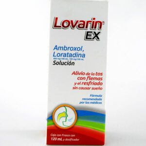 Lovarin Ex (Ambroxol/Loratadina) Sol 600/100 Mg C/120 Ml Collins
