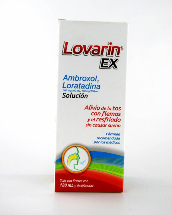 Lovarin Ex (Ambroxol/Loratadina) Sol 600/100 Mg C/120 Ml Collins
